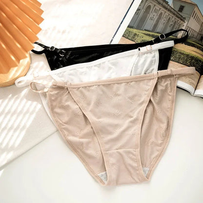 1Pc Sexy Panties Women Low Rise Briefs Seamless Underwear Solid Color Breathable Female Underpants Sexy Lingerie