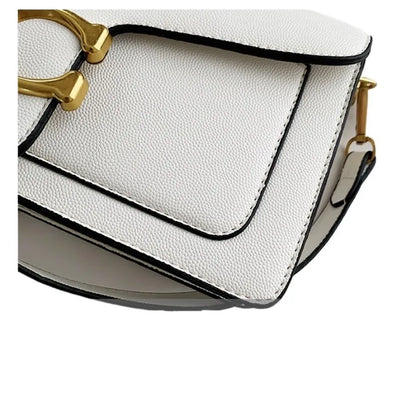 PU Crossbody Bag For Women With Double Straps Small Square Satchel Purse For Everyday Use