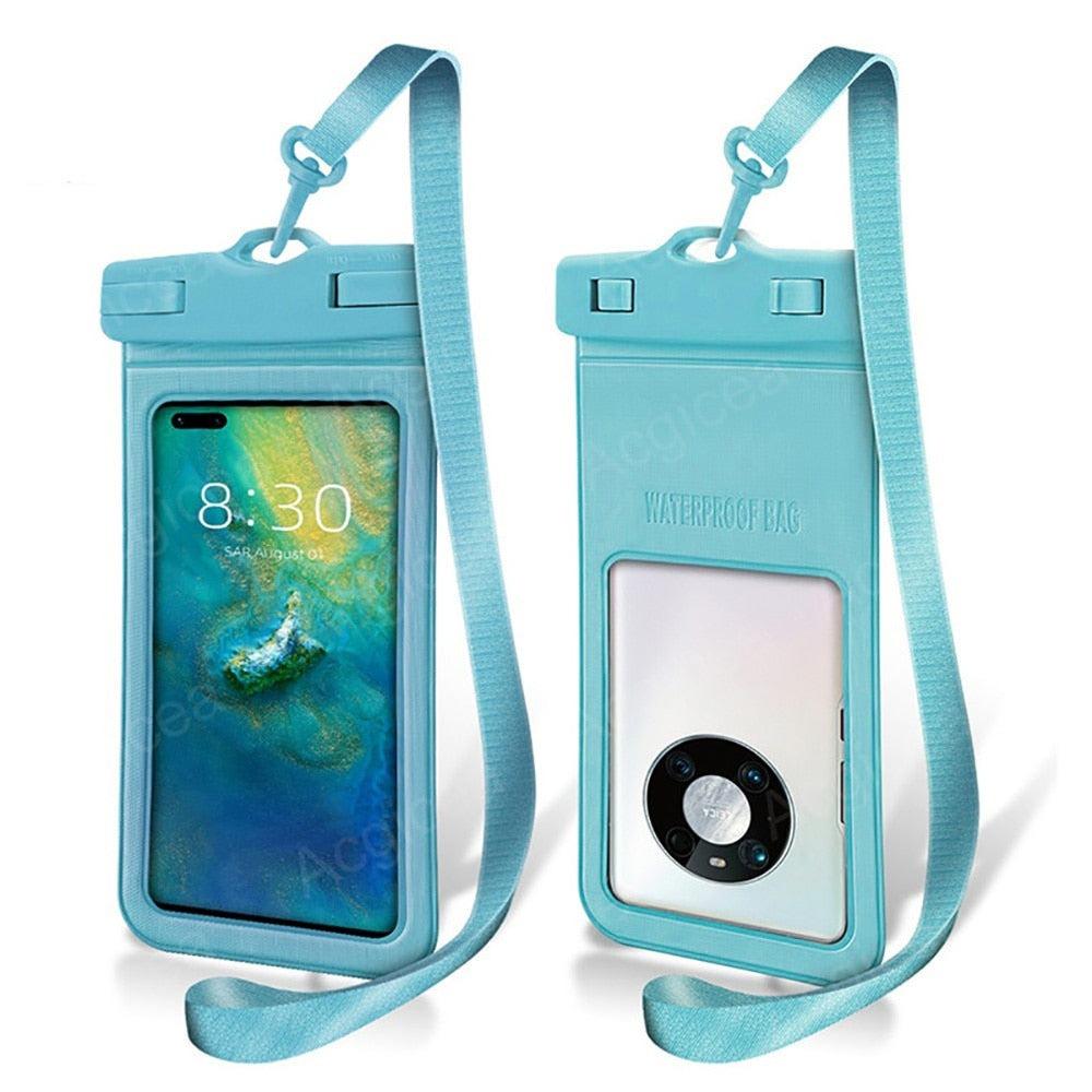 Waterproof Phone Case Pouch Protector For iPhone Cell Phone Cover Underwater Case Universal Water Proof Bag Waterproof Case Cellphone Pouch for iPhone 13 Pro Max Case &amp; Strap