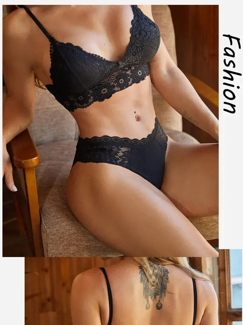 Premium Seamless Lace Briefs for Women – 3-Piece Set