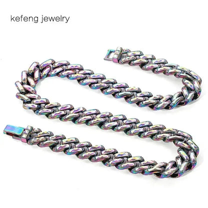 Men Hip Hop Full Rhinestone King Queen Pendants Necklaces Bling Bling Iced Out Cuban Link Chain Hiphop Necklace Men Jewelry Gift
