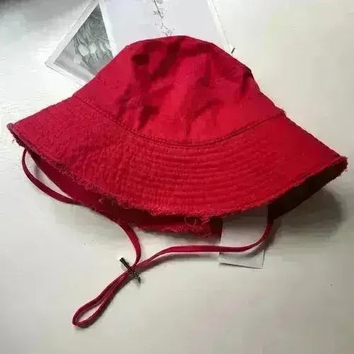 Luxury Bucket Beach Hat - Y2K Wide Brim Sun Hat - Wedding &amp; Party Elegant