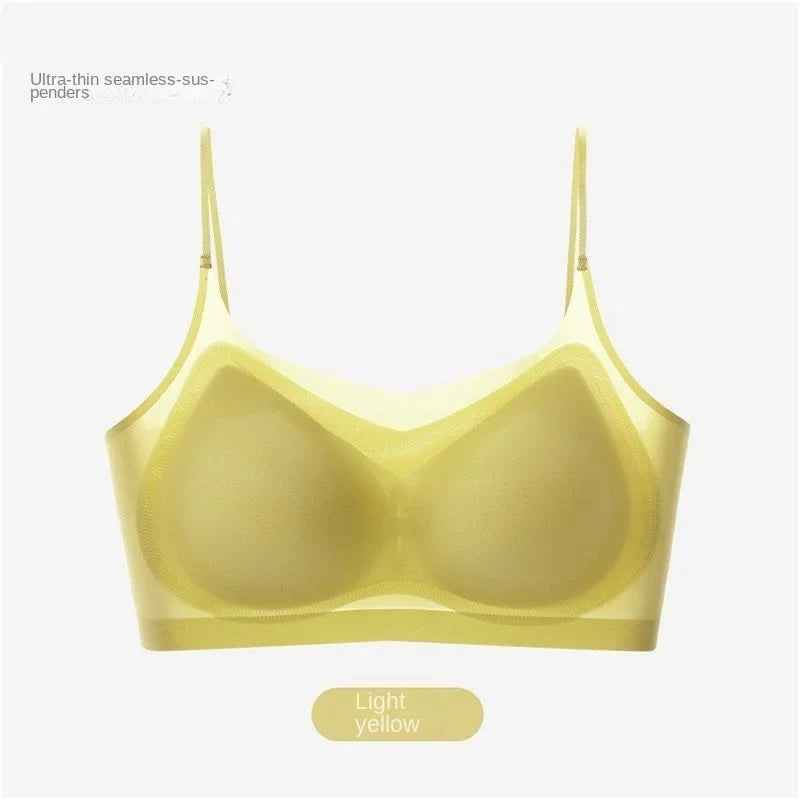Ultra-Thin Breathable Ice Silk Top Bra Women&