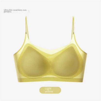 Ultra-Thin Breathable Ice Silk Top Bra Women&