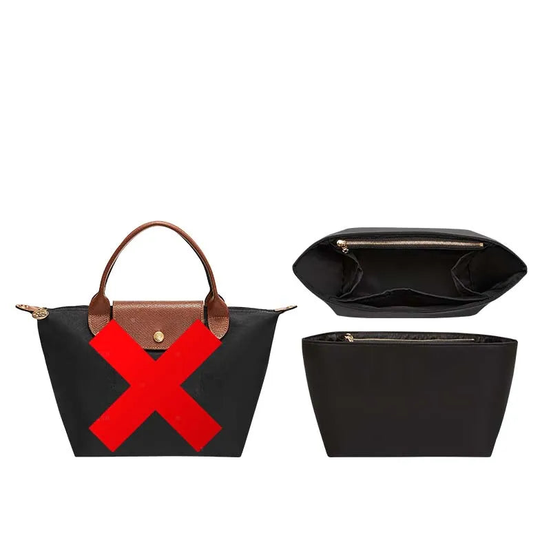 Havredeluxe Bag Organizer Insert For Longchamp Nylon Bag - Lightweight Durable Interior Storage