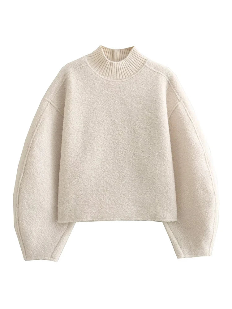 Foridol Turtleneck Fluffy Hoodie for Women Autumn Casual Loose Pullovers Female Basic Fashion Winter Women&