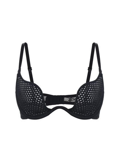 Sexy U-shaped spacer bra thin mesh Breathable underwear underwire comfortable stylish Lingerie bralette