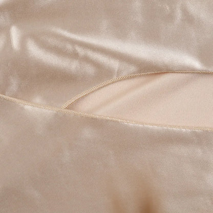 Elegant Satin Solid Color Off-Shoulder Women&