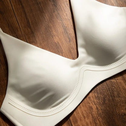 French Detachable Shoulder Strap Bra Women Seamless Underwear Summer Magic Invisible Bra Backless Halter Push Up Bras Lingerie