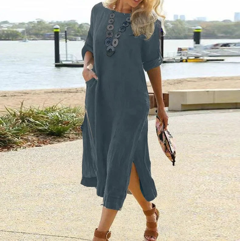 Spring Cotton Linen Oversize Women&