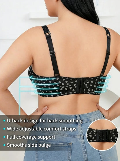 Plus Size Heart Pattern Women&