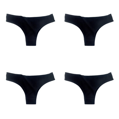 4Pcs/Set Cotton Panties Women Breathable Briefs Soild Underwear Female Underpants Low Waist Brazilian Panty Sexy Lingerie M-XL