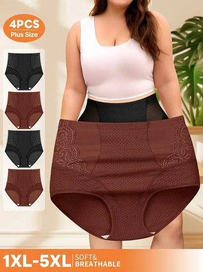 4pcs Plus Size Women&