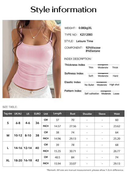 Phantasy Y2k Basic Solid Color Women&