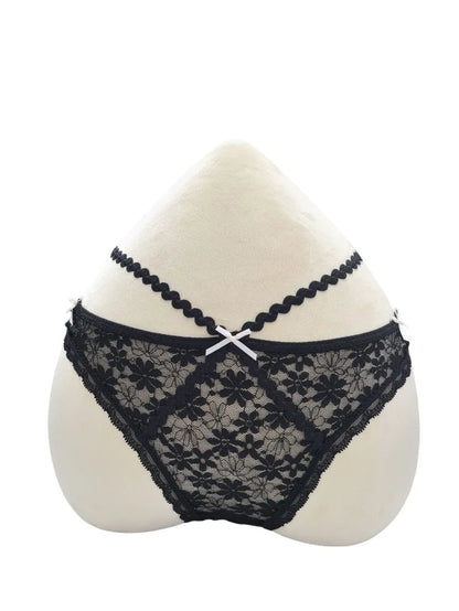 Sexy Lace Thong Double Strap Women&