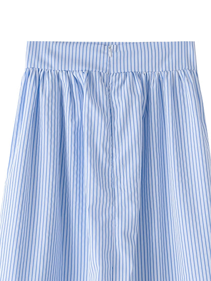 Foridol Striped Women Summer New in Matching Sets Top+skirt  Two Piece Set Outfits 2025 Light Blue Beach Casual Elegant Suit