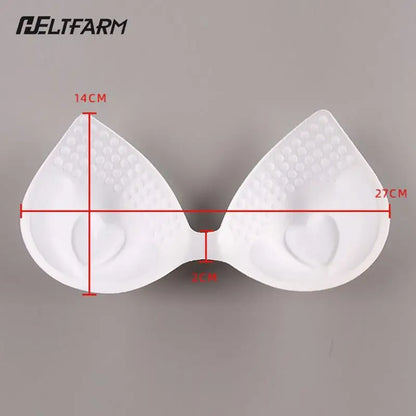 Swimsuit Padding Inserts Women Clothes Accessories Foam Triangle Sponge Pads Chest Cups Breast Bra Inserts Chest Pad