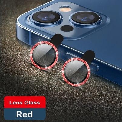 3/1Pcs Luxury Camera Lens Protector For iPhone13 12 11 Pro Max Camera Protective For iPhone 12 13 Mini Back Lens Glass Camera Cover Circle Tempered Glass Protector