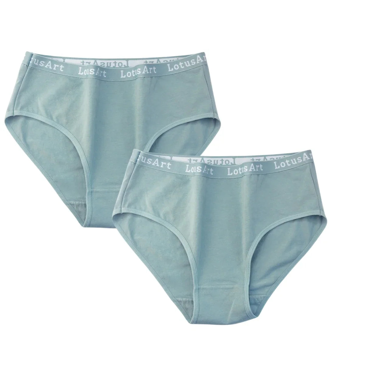 2PCS/Set Cotton Panties Women High Waist Briefs Tummy Control Panty Female Breathable Solid Color Lingerie M-2XL Underpants