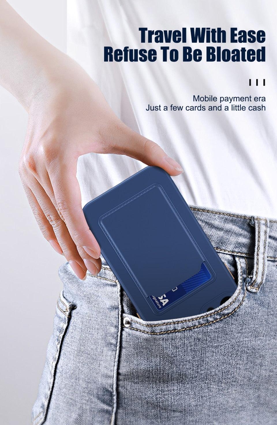 White Soft Wallet Card Holder Phone Case For iPhone 11 12 13 Pro Max Camera Protective Case Wallet Holder Cover Soft Portable Silicone Back Cover Durable Phone Case