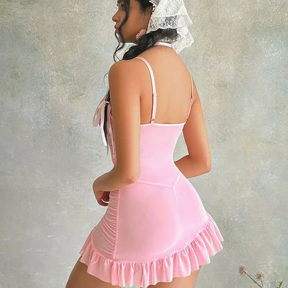 New Transparent Bra And Thong Underwear Set Women&