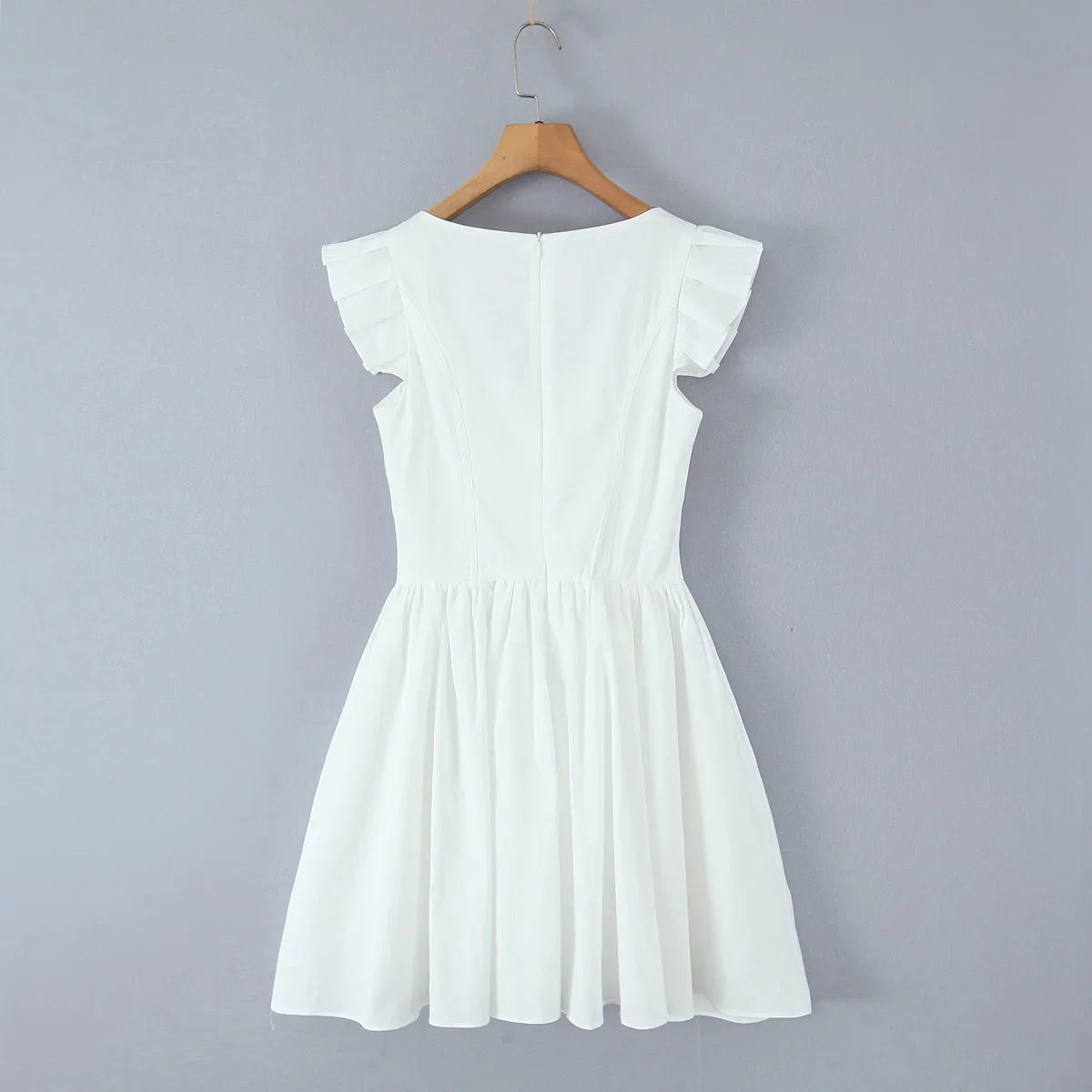 Floral Embroidery Cotton Summer Women&