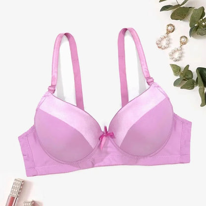 Beauwear Smooth Solid Color Bras for Women Push Up Bra with Hand Pad B Bup Bra