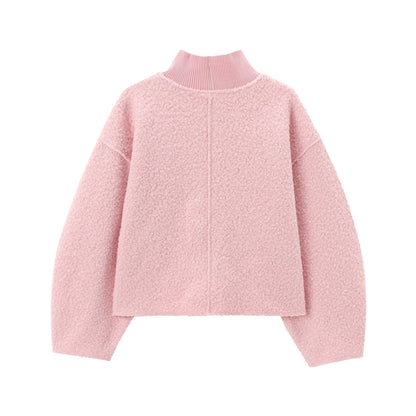 Foridol Turtleneck Fluffy Hoodie for Women Autumn Casual Loose Pullovers Female Basic Fashion Winter Women&
