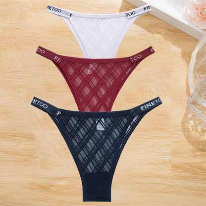 Premium Cotton Briefs for Women – Seamless Low-Rise Panties (3-Piece Set)