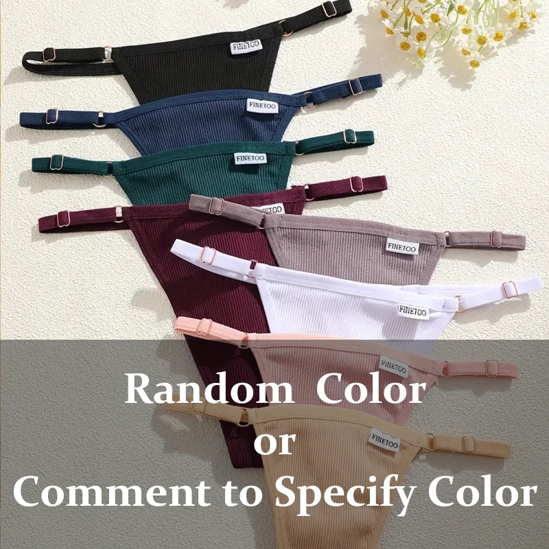 Premium Cotton Thong Panties for Women – 5-Piece Set