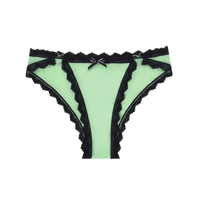 1pcs Low Rise Bow Sexy Lace Women&
