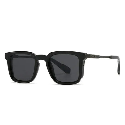 SHAUNA New Square Women Luxury Sunglasses Retro Rivets Men Gradient Shades UV400 Sun Glasses