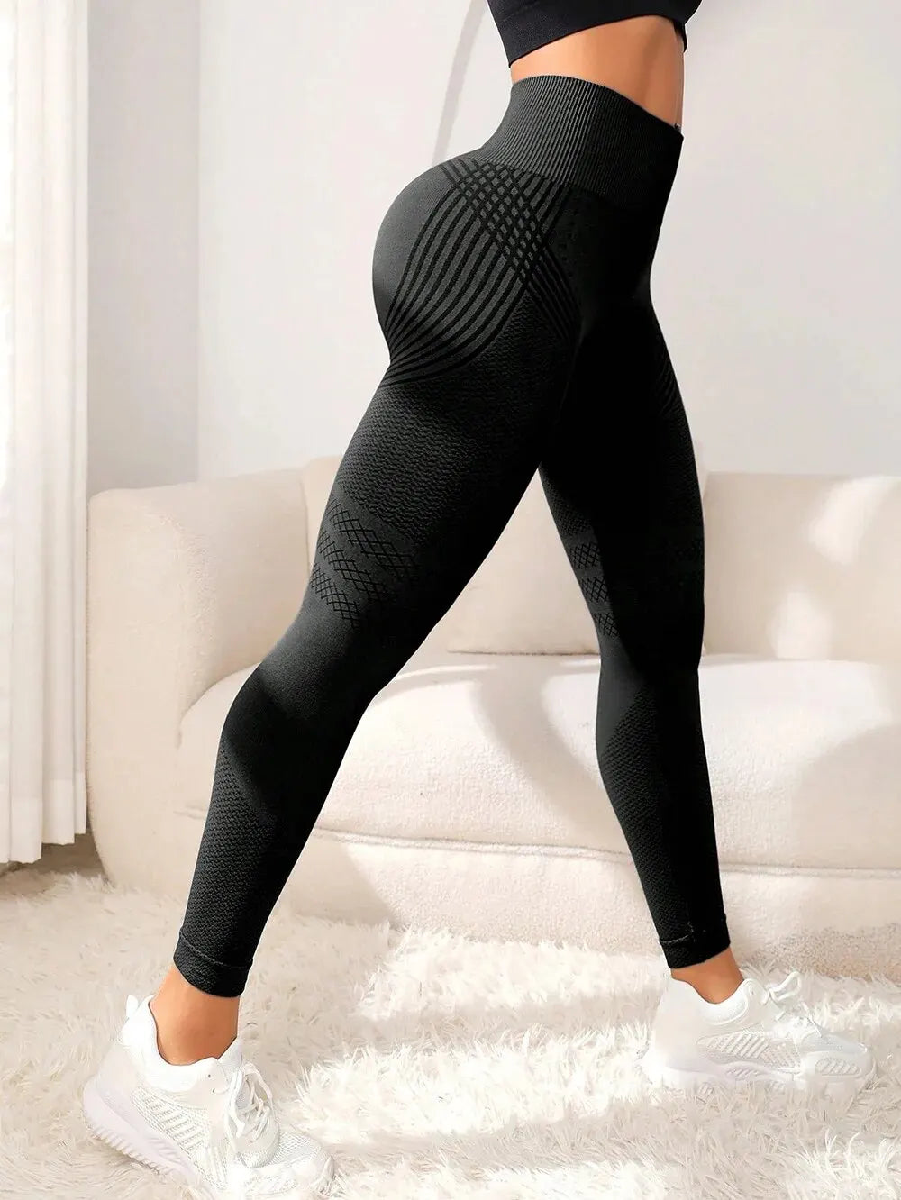 Sports Pants With Sexy Lines Lifting Buttocks Sports Tight Pants Women&