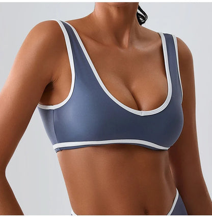 Women Sport Bras Splicing Fitness Tank Breathable Women Underwear Yoga Tops Bra Crop Top Gym Wear Women Push Up Workout Clothes