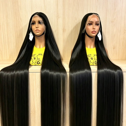 38Inch Straight Lace Front Wigs Human Hair 13x6 HD Lace Frontal Wig 4x4 Bone Straight Glueless Wig Pre Plucked For Women