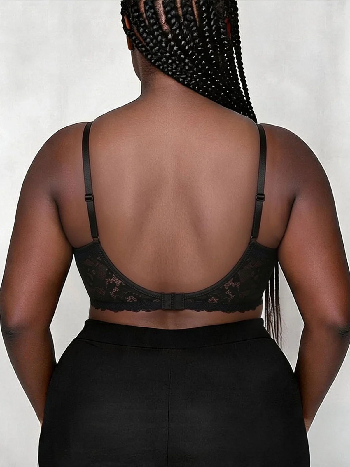 Plus-Size U-Shaped Backless Bra for Women, Sexy Push-Up Anti-Sagging Bra for Large Busts, Thin Invisible Backless Bra