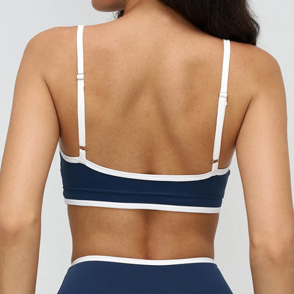 Women Bra Shockproof Gym Top Women Underwear Thin Strap Halter Sports Bras Scrunch Push-up Workout Yoga Tank Tops Women&