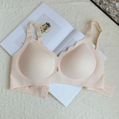 Wireless Comfortable Bra Large Cup Seamless Anti-Sagging Back Smoothing Underwear Soft Women&