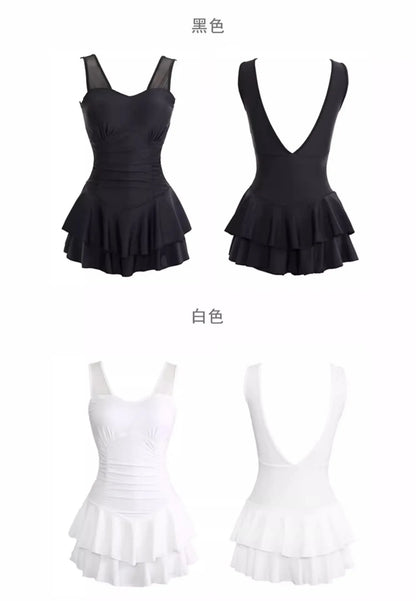 New One-piece Solid Color Swimsuit with Exposed Back and Sexy Suspender for Slimming Beach Hot Spring and Beach Women&