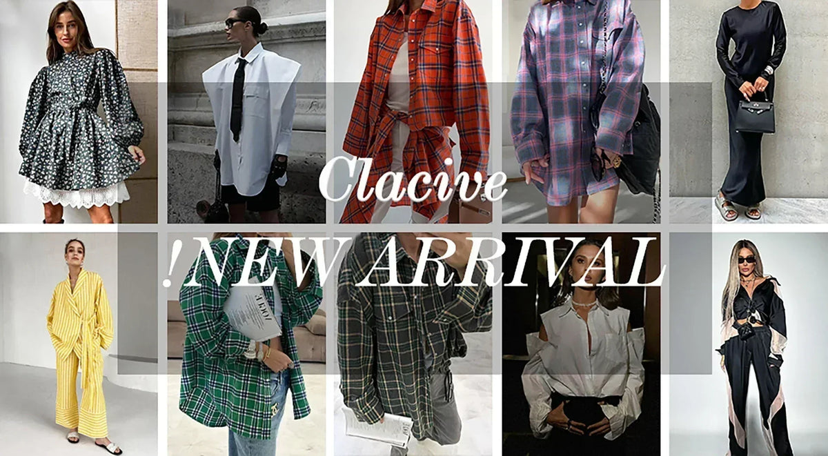 Clacive Summer Slim Print Women&