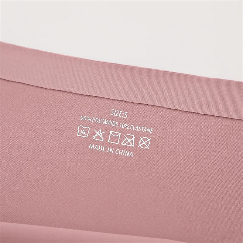 3-Piece Seamless Brazilian Panties Set – Ultra-Thin Ice Silk Underwear