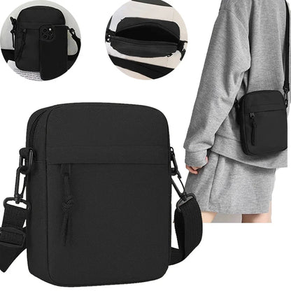 Unbranded Unisex Single Shoulder Crossbody Bag - Lightweight Nylon Construction For Everyday Use
