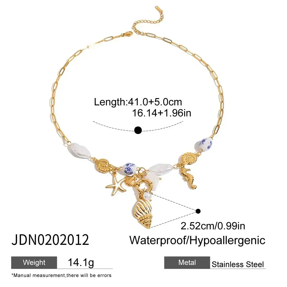 Zora Colorful Summer Holiday Style Conch Pendant Necklace Women&