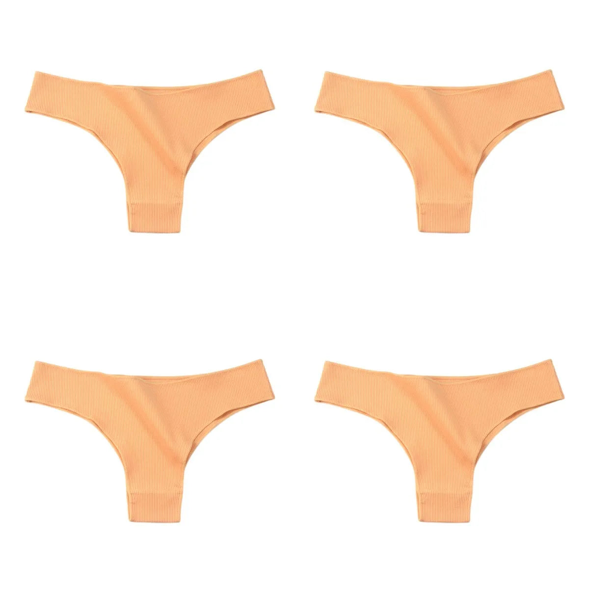 4Pcs/Set Cotton Panties Women Breathable Briefs Soild Underwear Female Underpants Low Waist Brazilian Panty Sexy Lingerie M-XL