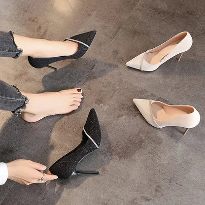 High Heels Women with  Spring and Autumn Pointy Women&