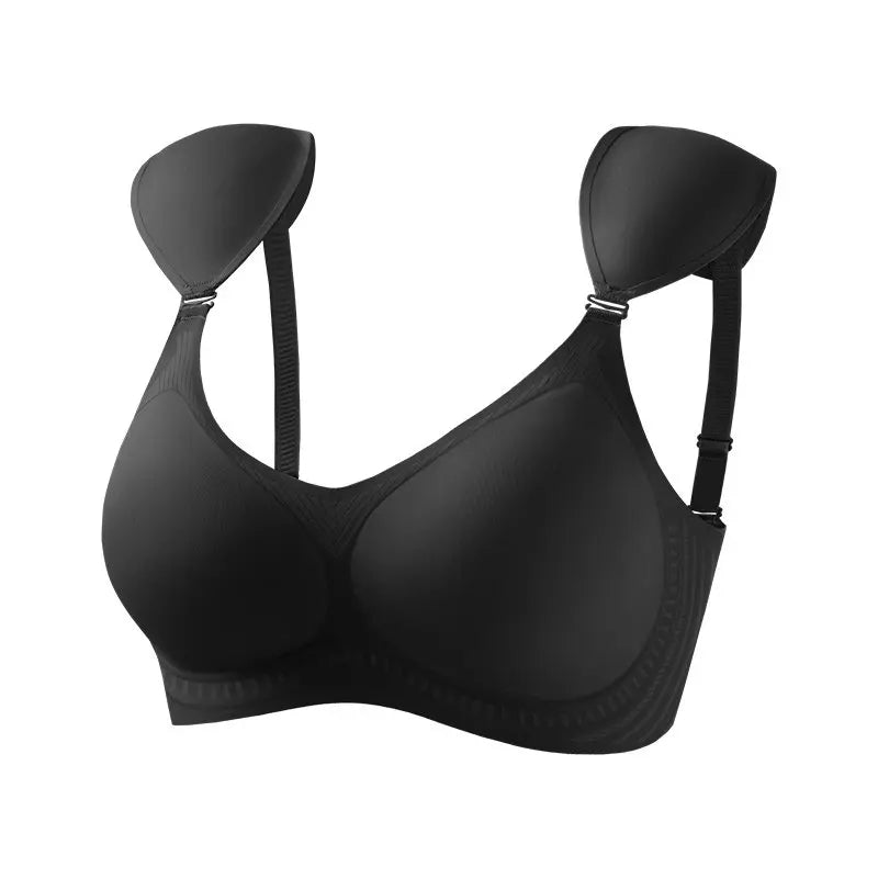 Push Up Bra for Small Bust – Seamless Wirefree Bralette with Cross Back, Soft Support Lift &amp; Anti-Sagging Comfort Invisible Wear