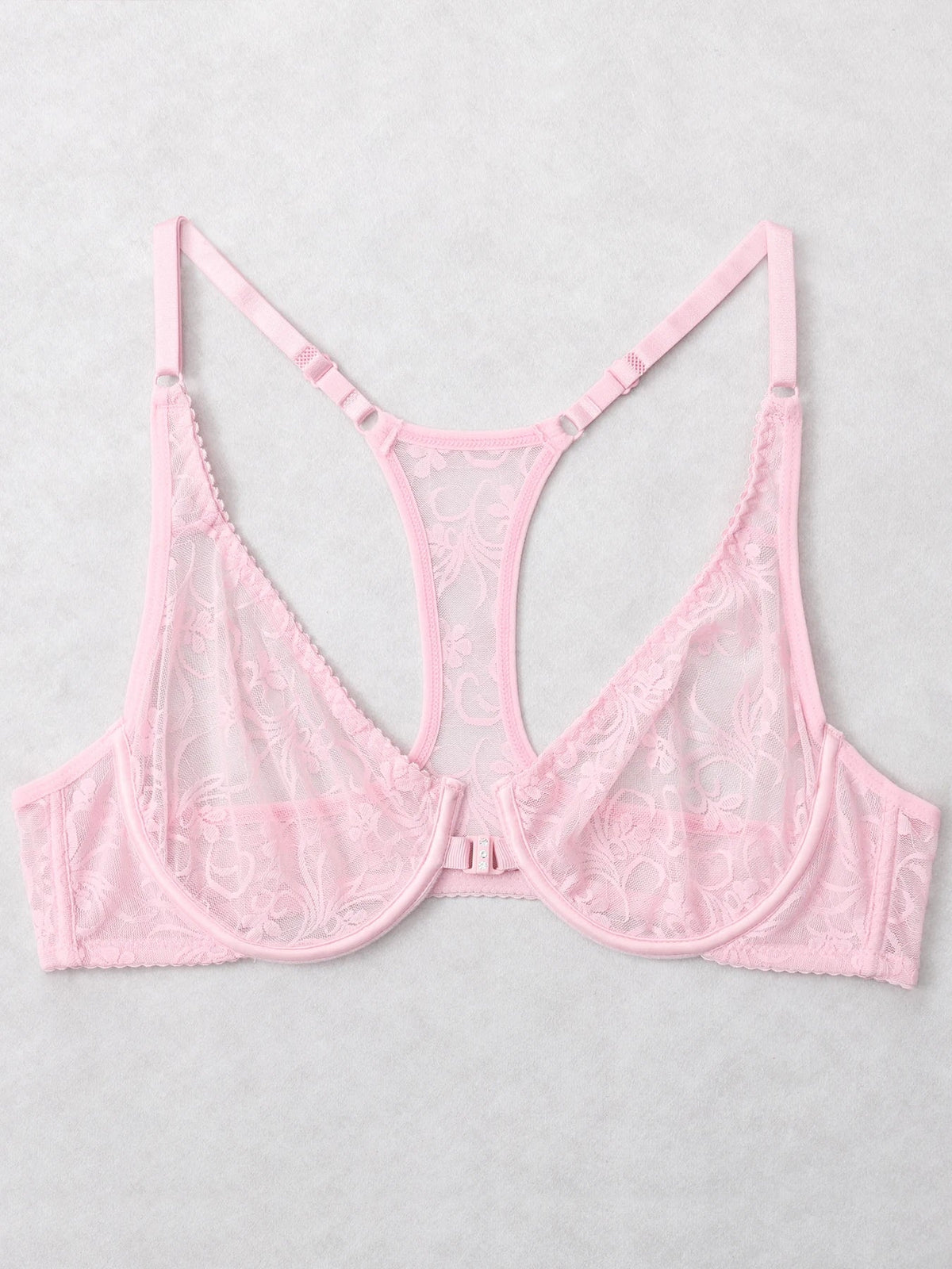 Womens Front Button Lace Bra Underwire Underwear Elegant Embroidery Trendy Breathable Casual Plus Size Lingeire A B C D E F Cup