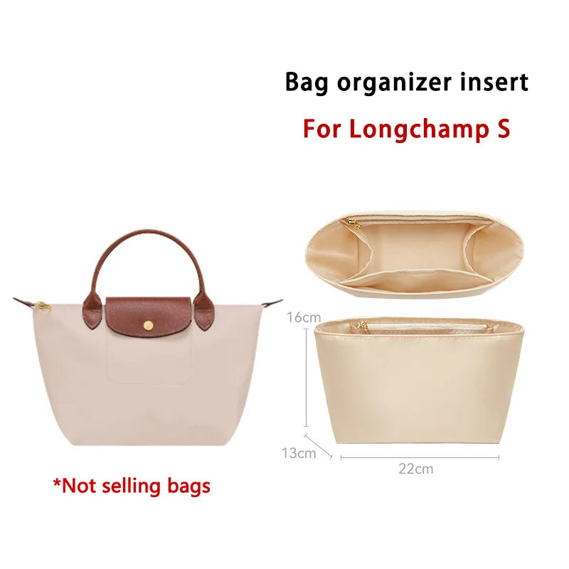 Havredeluxe Bag Organizer Insert For Longchamp Nylon Bag - Lightweight Durable Interior Storage