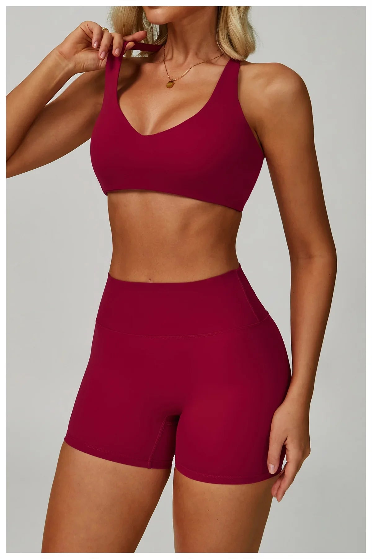 2/3-Piece Activewear Set – Sports Bra &amp; High Waist Leggings
