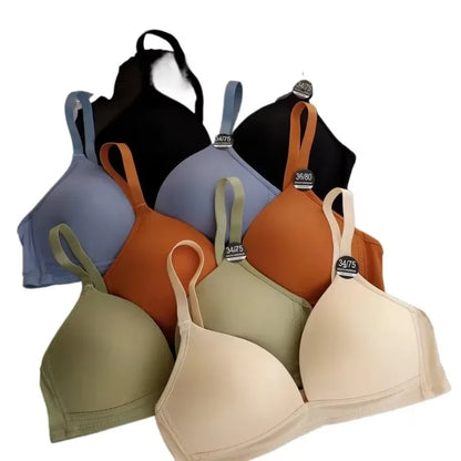 Seamless Bras Women Underwear Sexy Lingerie Fashion Brassiere Top Candy Color Adjustable Bra Female Push Up Bralette